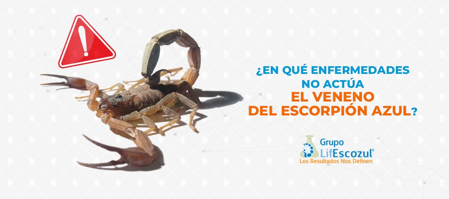 veneno del escorpión azul